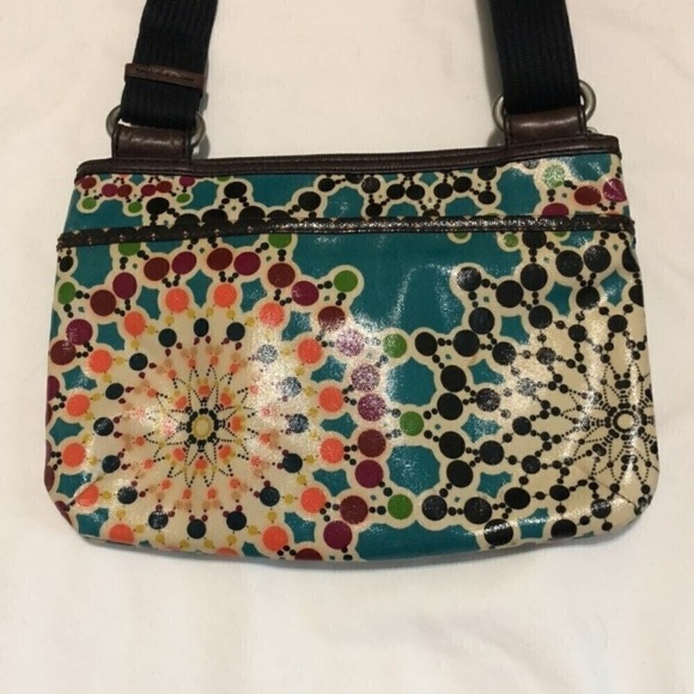 Fossil Key-Per Print Crossbody Shoulder Bag Boho Vibes - Picture 4 of 9